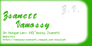 zsanett vamossy business card